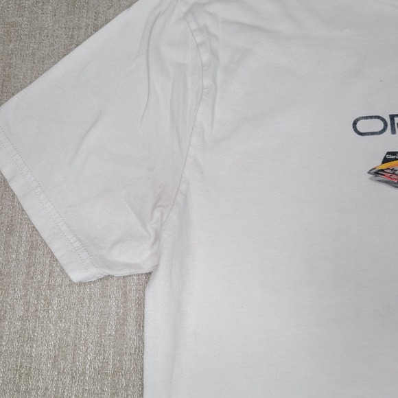 Hollister T-Shirt Mens M White Red Bull Racing F1 Graphic Relaxed Fit Tee - Picture 10 of 12